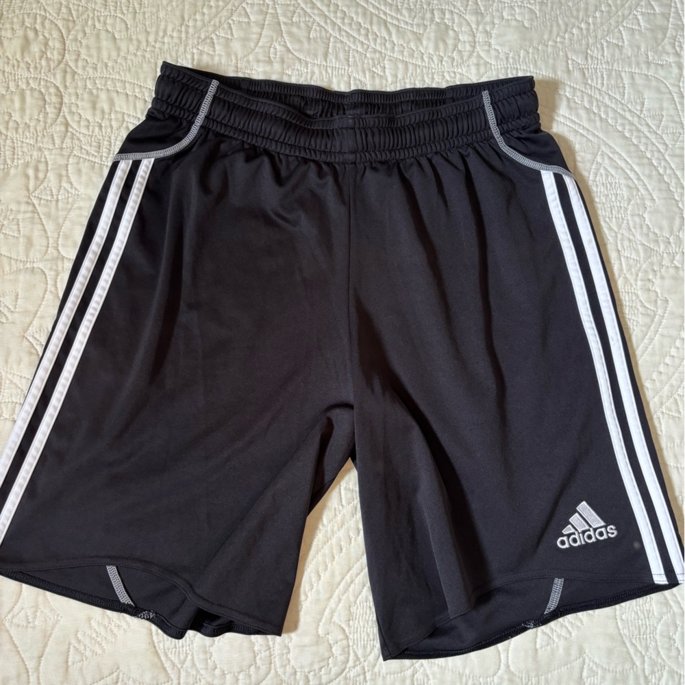 Adidas Black Jogger Sweatpants with Signature Stripes
